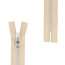 Fermeture à glissière MÉTAL 6mm - SUPRA - Nickelé - Deco Cuir