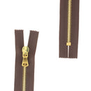 Fermeture à glissière MÉTAL 6mm - SUPRA - Laiton - Deco Cuir
