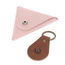 Porte clé et porte monnaie en cuir avec bouton concho décoratif