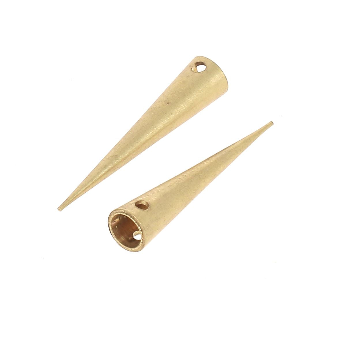 Lot de 10 embouts en laiton massif pour lacet rond de 3mm