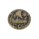 Concho à visser DRAKKAR - 25mm - Ivan - Laiton vieilli