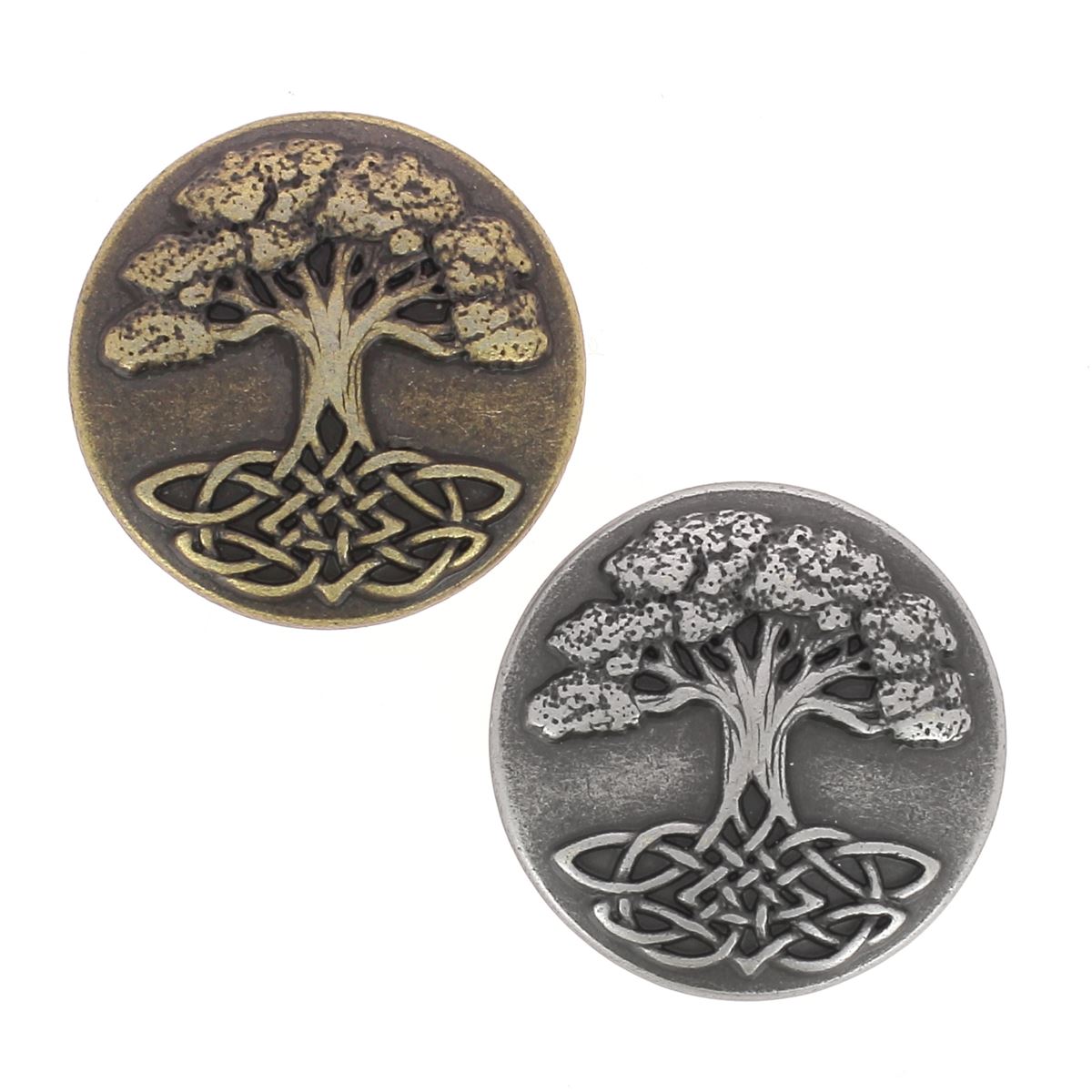 Screw-on concho TREE OF LIFE - 25mm - Ivan | Leather Deco