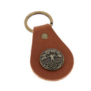 Porte clé en cuir et décoration arbre de vie