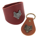 Concho à visser LOUP - Bijoux et Accessoires style Viking