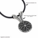 Collier style Viking avec concho à visser Helm of Awe