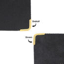 Coins en métal arrondis - 17x17mm