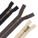 Fermeture à glissière MÉTAL 4mm - SUPRA - Laiton vieilli - Deco Cuir