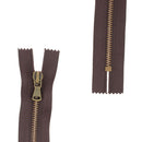 Fermeture à glissière MÉTAL 4mm - SUPRA - Laiton vieilli - Deco Cuir