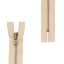 Fermeture à glissière MÉTAL 4mm - SUPRA - Laiton vieilli - Deco Cuir