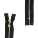 Fermeture à glissière MÉTAL 4mm - SUPRA - Laiton - Deco Cuir