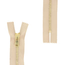 Fermeture à glissière MÉTAL 4mm - SUPRA - Laiton - Deco Cuir