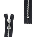 Fermeture à glissière MÉTAL 8mm - SUPRA - Nickelé - Deco Cuir