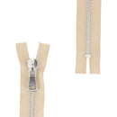 Fermeture à glissière MÉTAL 8mm - SUPRA - Nickelé - Deco Cuir