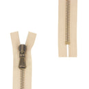 Fermeture à glissière MÉTAL 8mm - SUPRA - Laiton vieilli - Deco Cuir