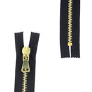 Fermeture à glissière MÉTAL 8mm - SUPRA - Laiton - Deco Cuir