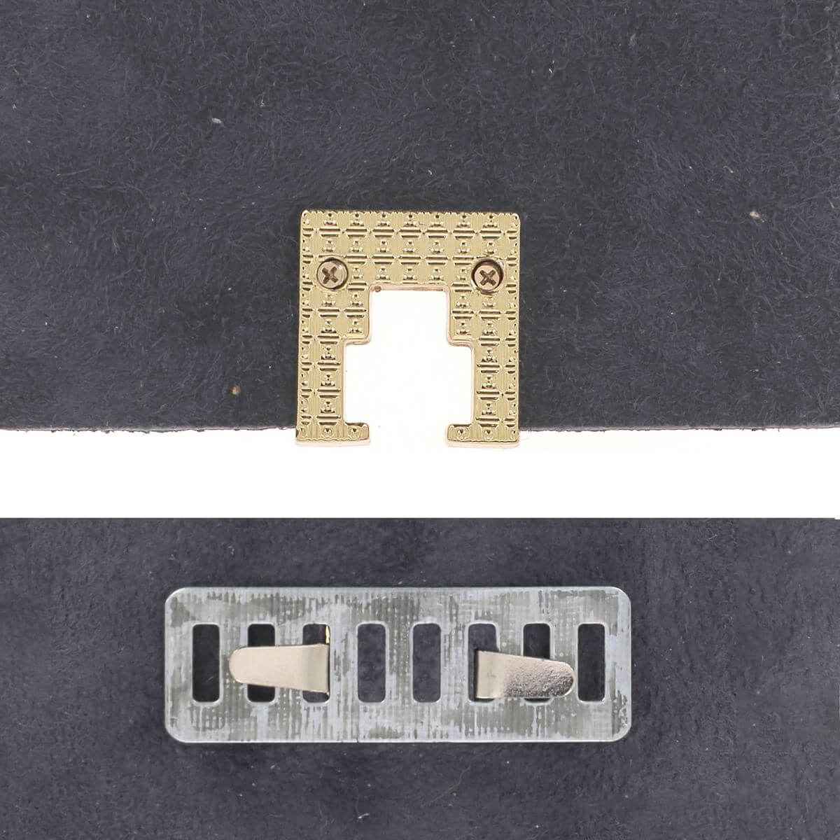 Fermoir pour sac CARRÉ - 19x19mm - Montage rapide et facile