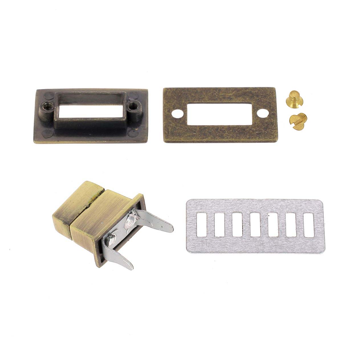 Lot De 4 Fermoirs à Loquet Pour Sac à Main - Rectangulaire 5.1x3 Cm, 4 Couleurs, Pour Création Et Réparation - 2