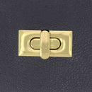 Fermoir pour sac RECTANGLE - 18x36mm - Doré clair