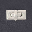 Fermoir pour sac RECTANGLE - 18x36mm - Nickelé