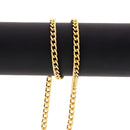 Chaîne de sac en aluminium doré luxe, maille 8 x 5 mm