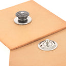 Bouton autobloquant LOXX - Nickelé et Quadrillage noir