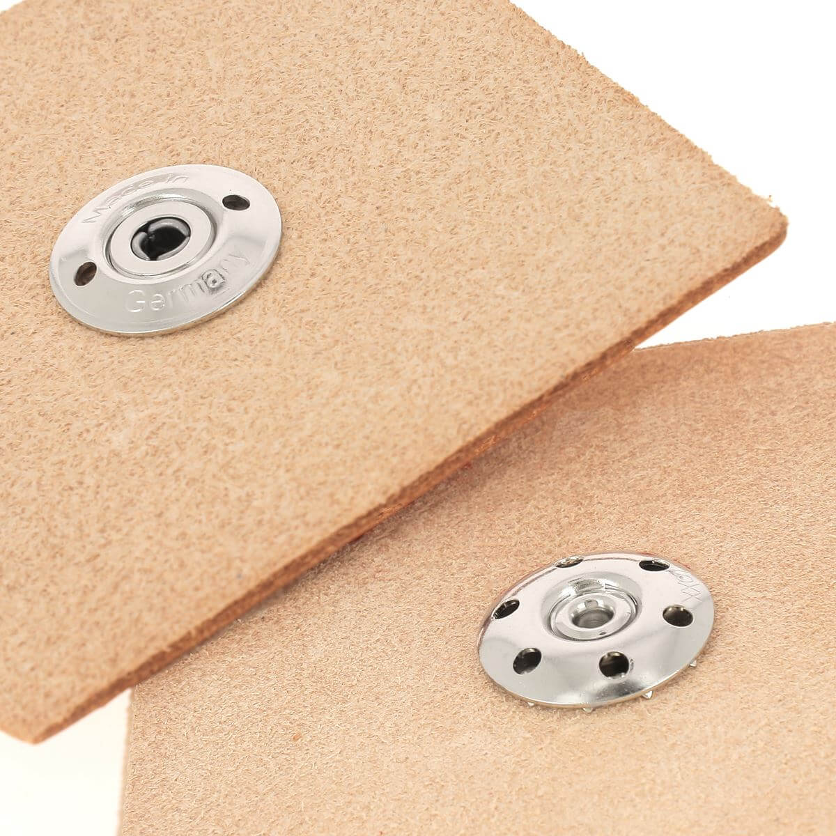 Fermeture autobloquante LOXX - Nickelé et Quadrillage noir - Fait en Allemagne