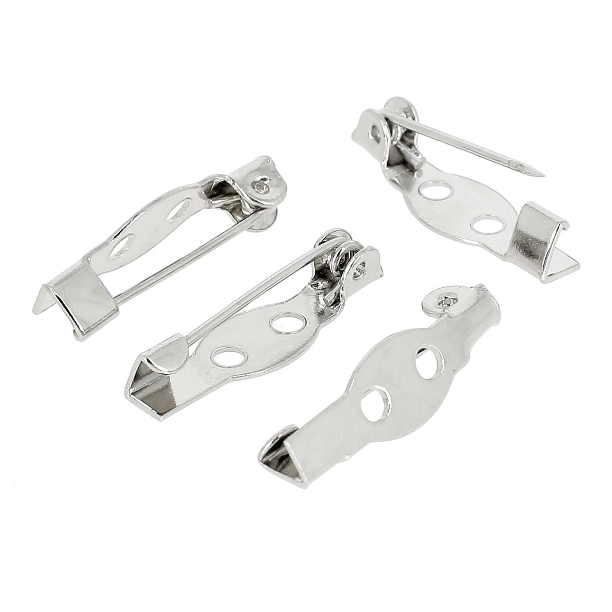 Support de broche en acier nickelé pour création de bijoux DIY