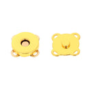 bouton aimanté à coudre doré 18 mm