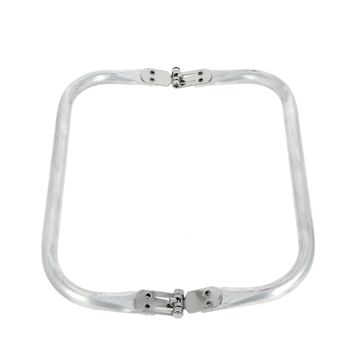 Fermoir cadre pour sac en aluminium - ouvert - 19 mm