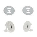 Fermoir TOP magnétique pour porte-monnaie et étui - ROND 18 mm Nickelé