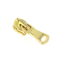 Tirette autobloquante pour fermeture éclair en finition laiton, largeur 6 mm