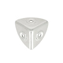 Coin de valise en acier NICKELÉ, largeur 23 mm
