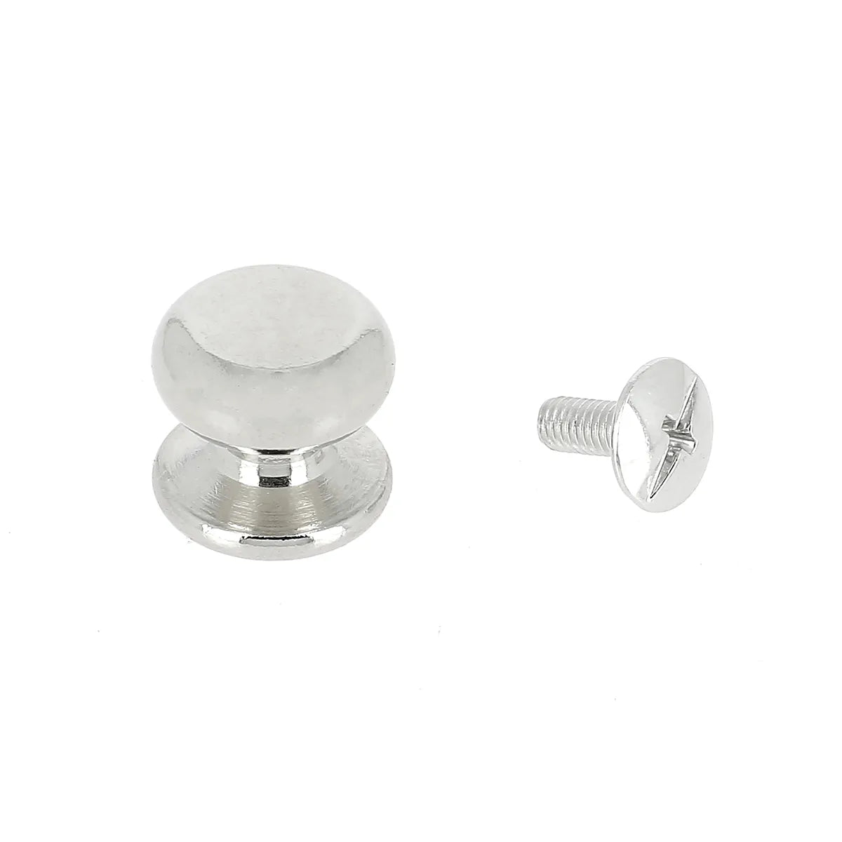 Bouton de col à visser pour une fermeture décorative en maroquinerie