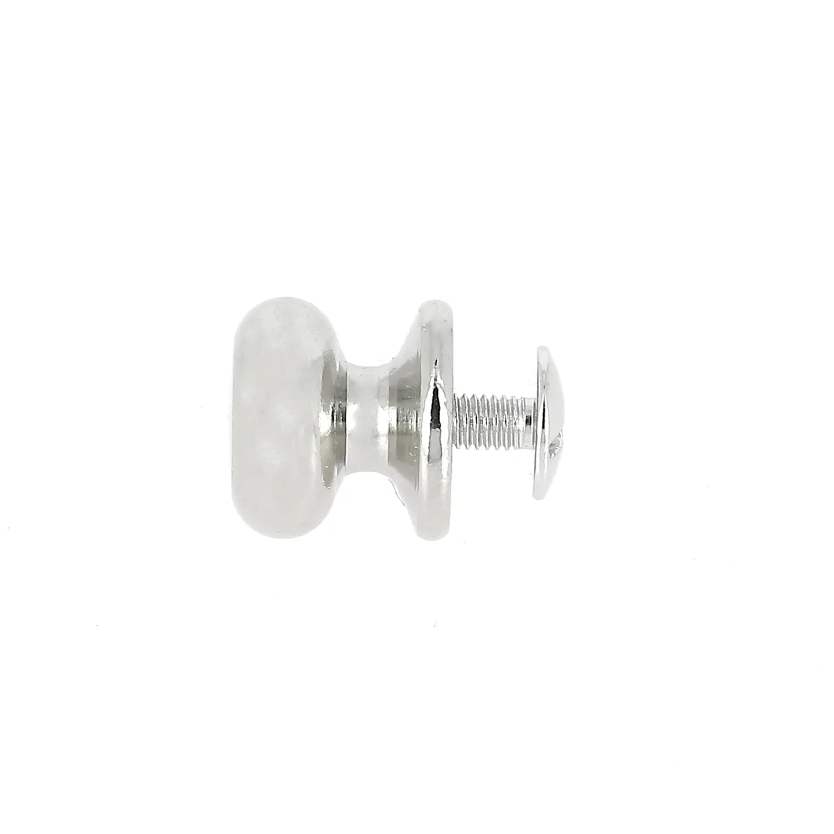 Bouton de col à vis diamètre de la tête 12,5 mm, en laiton nickelé