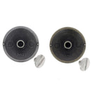 Conchos à visser ronds Ivan avec picots anti-rotation