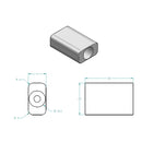 Palette chauffante - 20 x 30 mm - pour fer à fileter - Adece