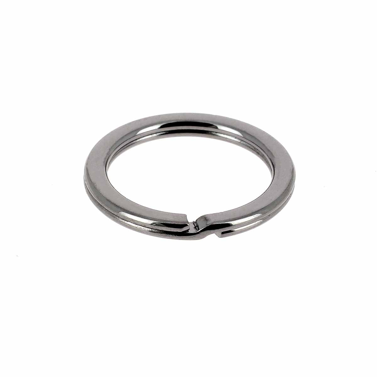 Anneau pour porte-clé - Anneau plat et rond - Canon de fusil 22mm