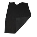 Demi peau de cuir automobile lisse perforé - NOIR AUT020