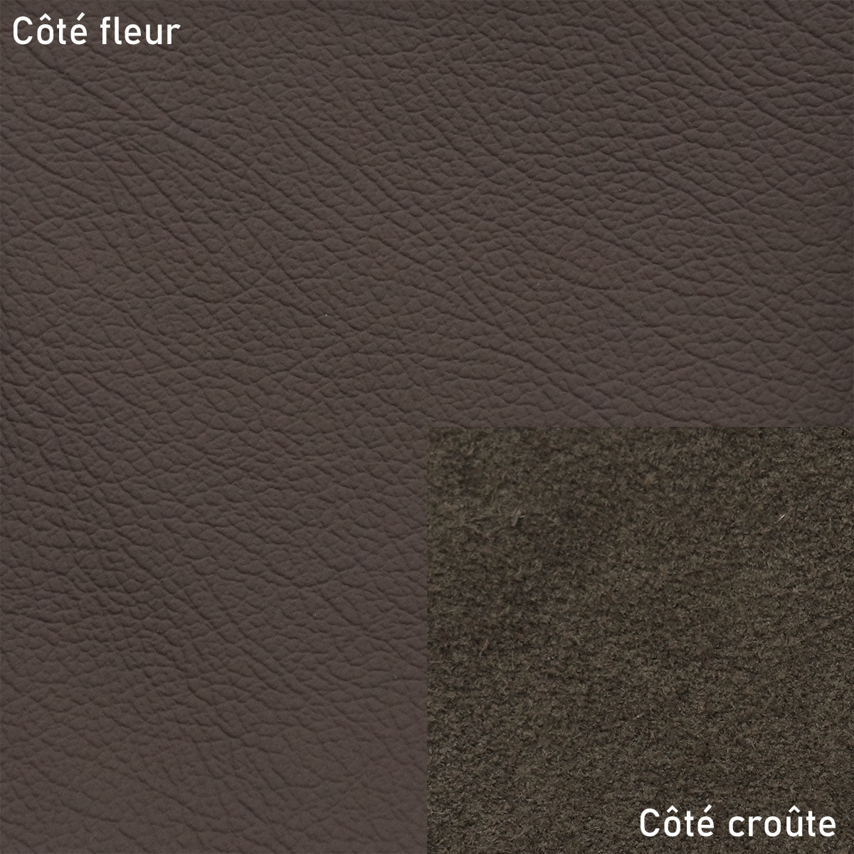 Peau de cuir automobile grain naturel - CHOCOLAT