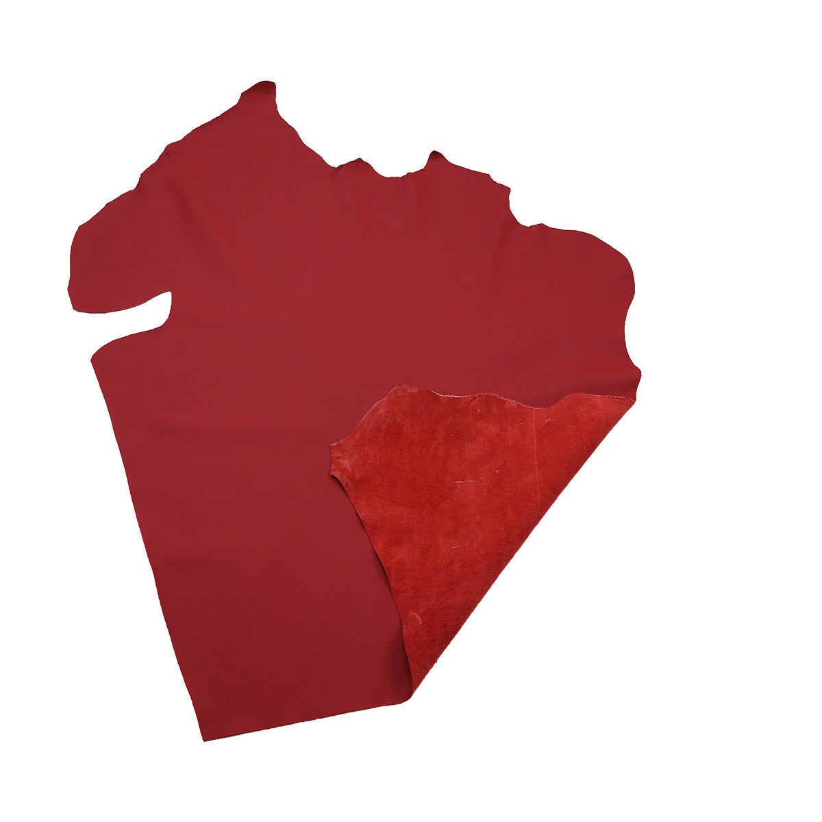 Peau de cuir automobile grain naturel - ROUGE