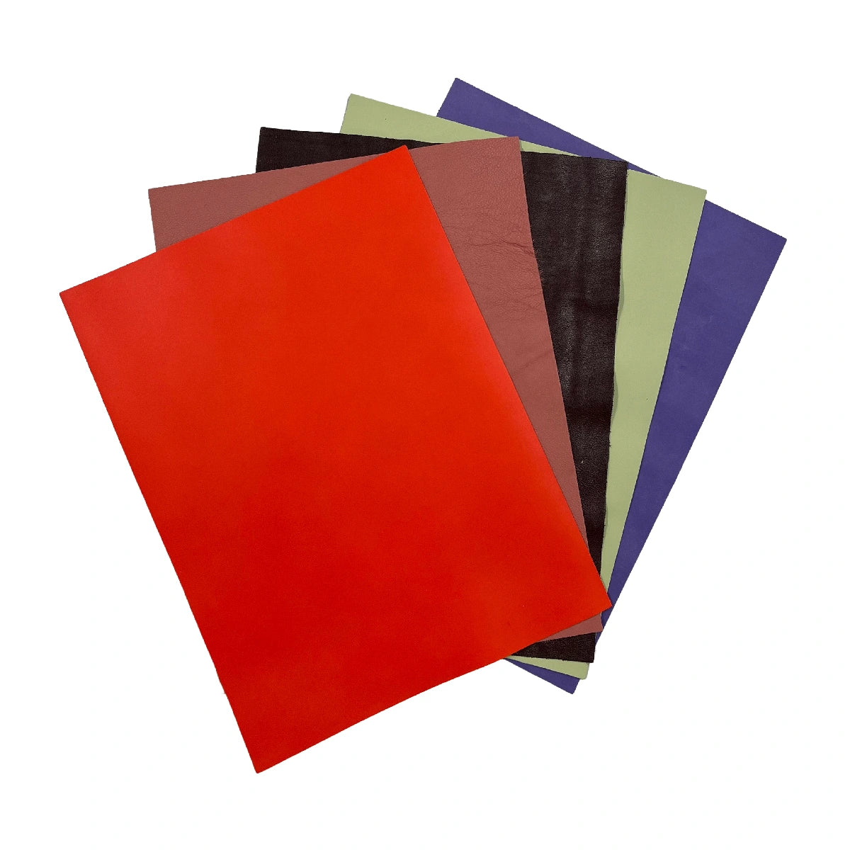 lot de 25 morceaux de cuir couleurs variées 
