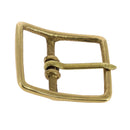Boucle de ceinture double en laiton massif pour lanière en cuir de 25 mm