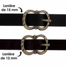 Ceinture en cuir style médiéval avec boucle en laiton EYA