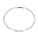 Anneau rond soudé en acier NICKELÉ pour la maroquinerie diamètre intérieur 80 mm