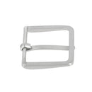 Boucle de ceinture carré - Nickelé satiné - Pour ceinture 3 cm