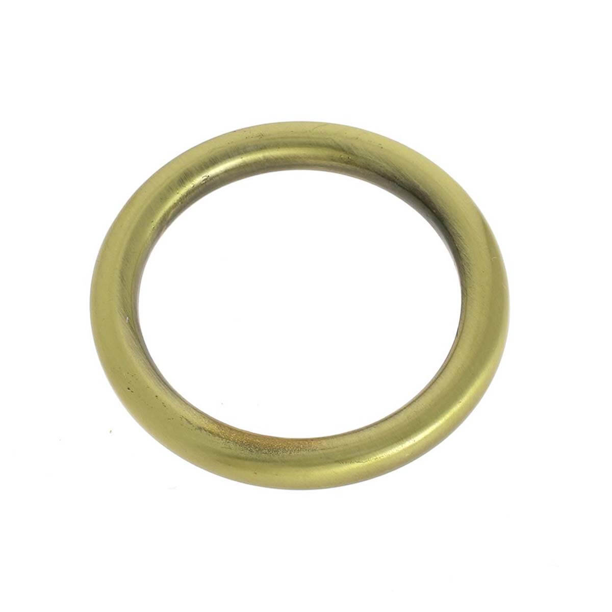 Anneau rond moulé - LAITON VIEILLI SATINÉ - 40mm