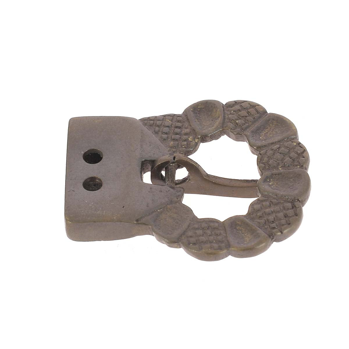 Boucle de ceinture en laiton KRI - Finition LAITON VIEILLI - Largeur 21mm