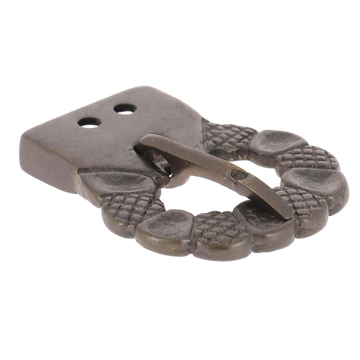 Boucle médiévale, fabrication artisanale en Inde. Pour lanière en cuir de 2 cm