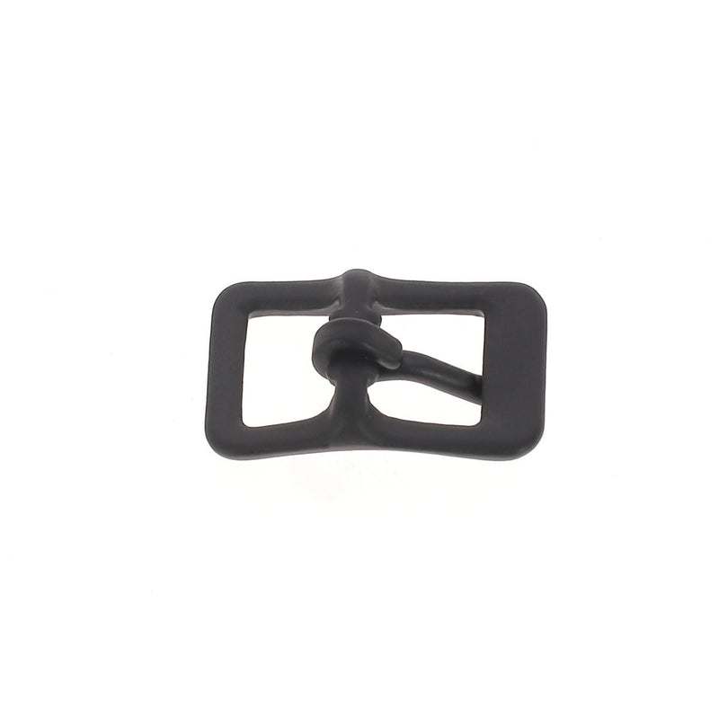 Boucle de ceinture double EMY - 10mm - Noir mat - 1541-05