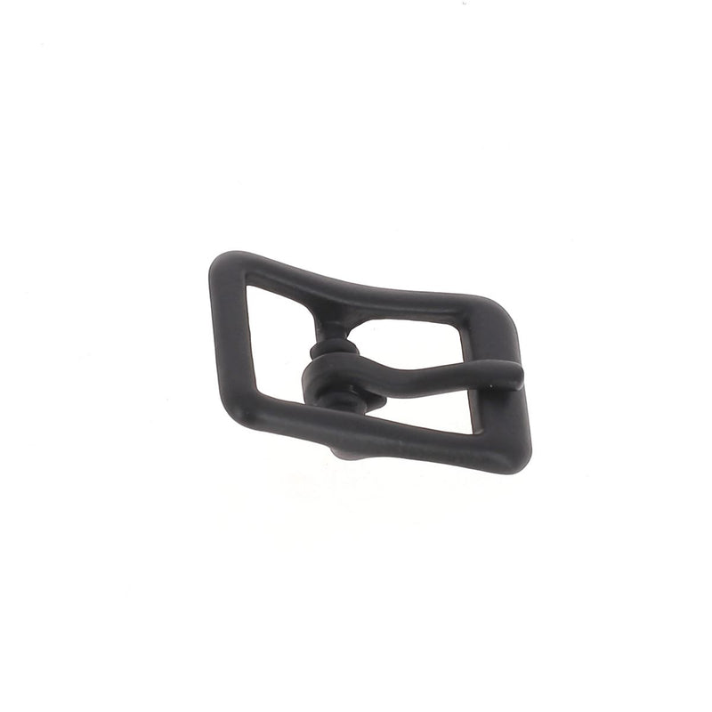 Boucle de ceinture double EMY - Pour lanière en cuir de 10mm - Noir mat - 1541-05